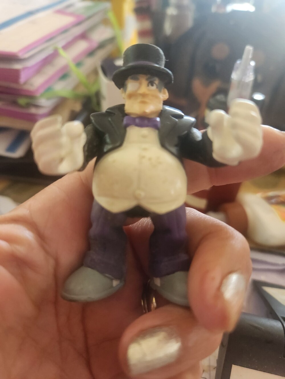 Penguin Figurine Action Toy - Black, White & Purple